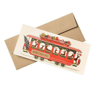 CHRISTMAS TROLLEY - SINGLE CARD