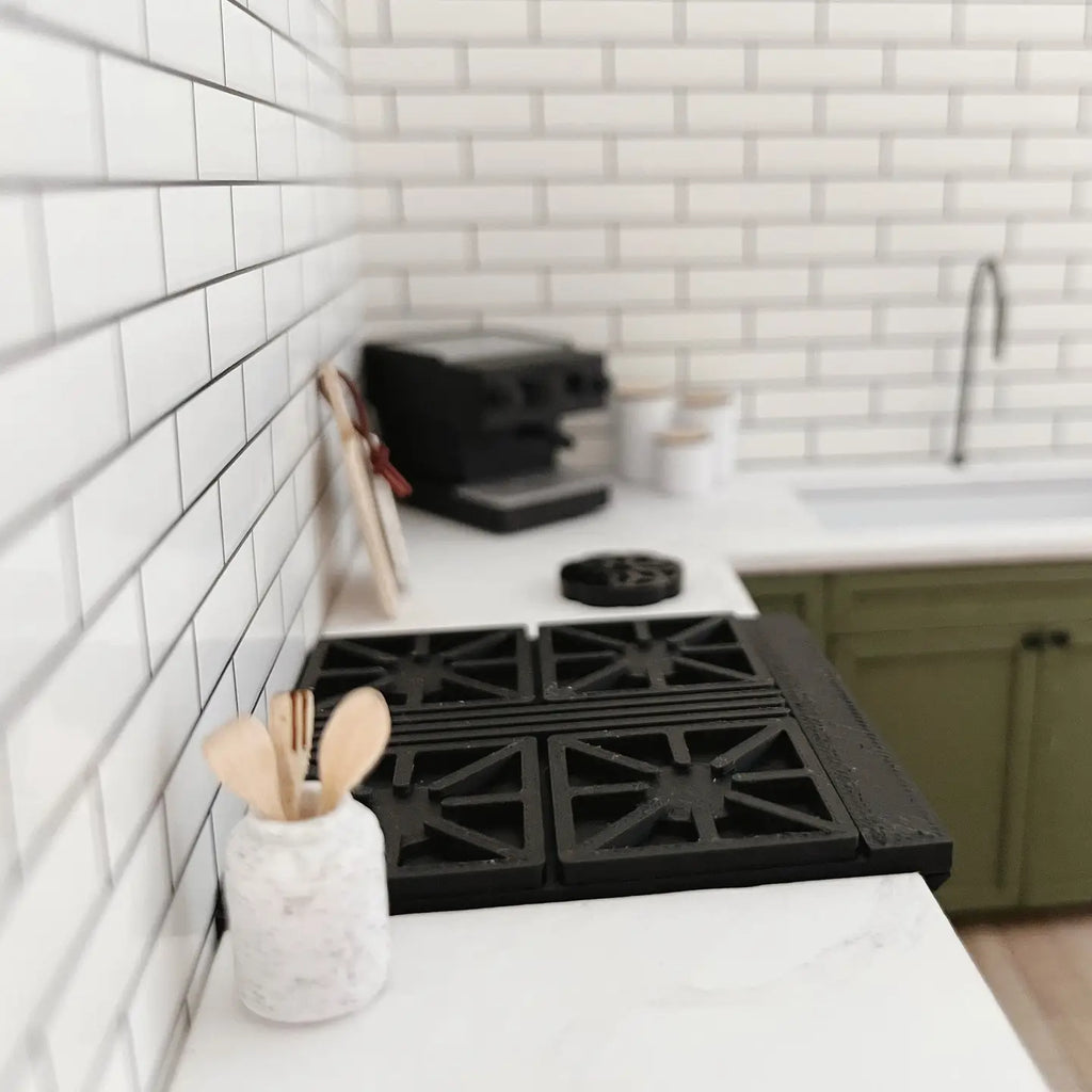 Miniature Cooking Utensil Set & Holder