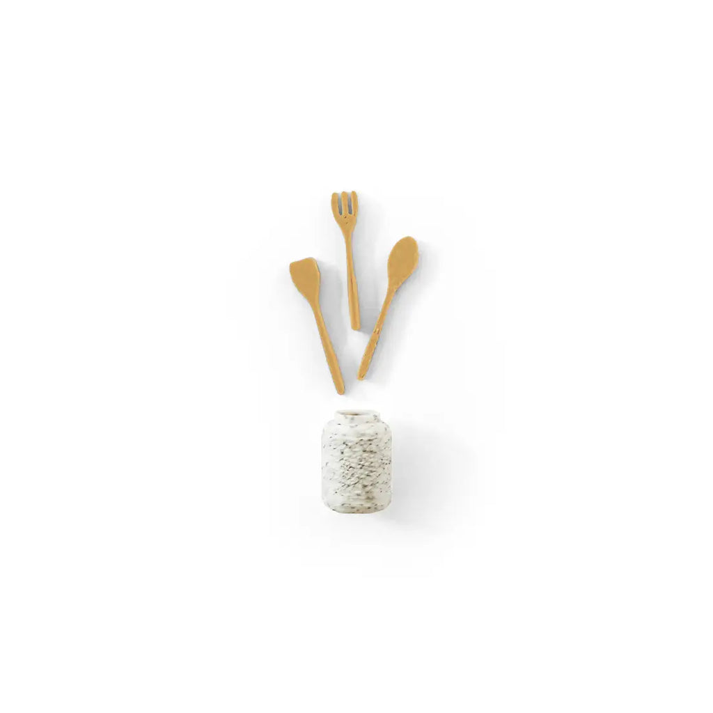 Miniature Cooking Utensil Set & Holder