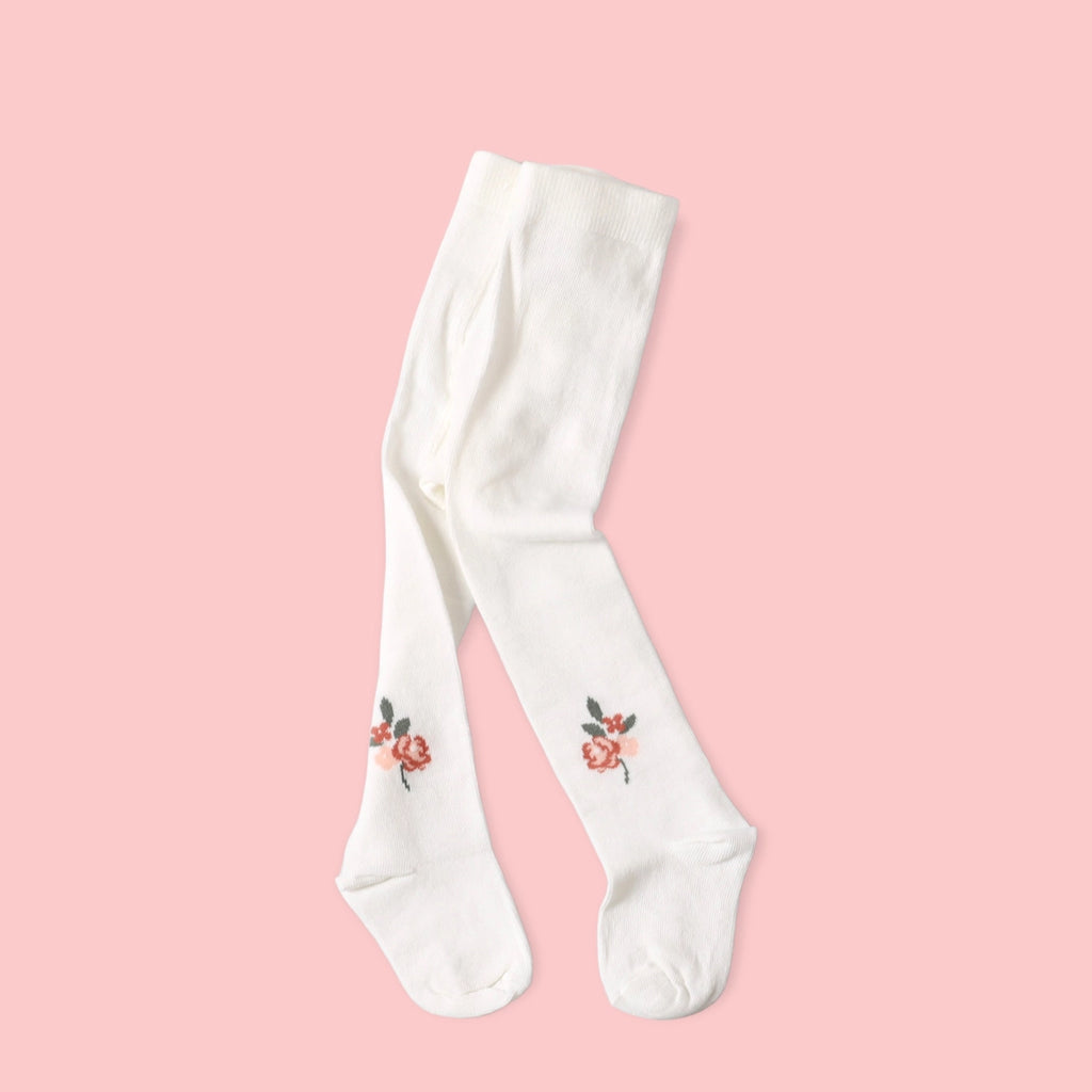 Fine Knit Baby Girl Tights - Organic Blend