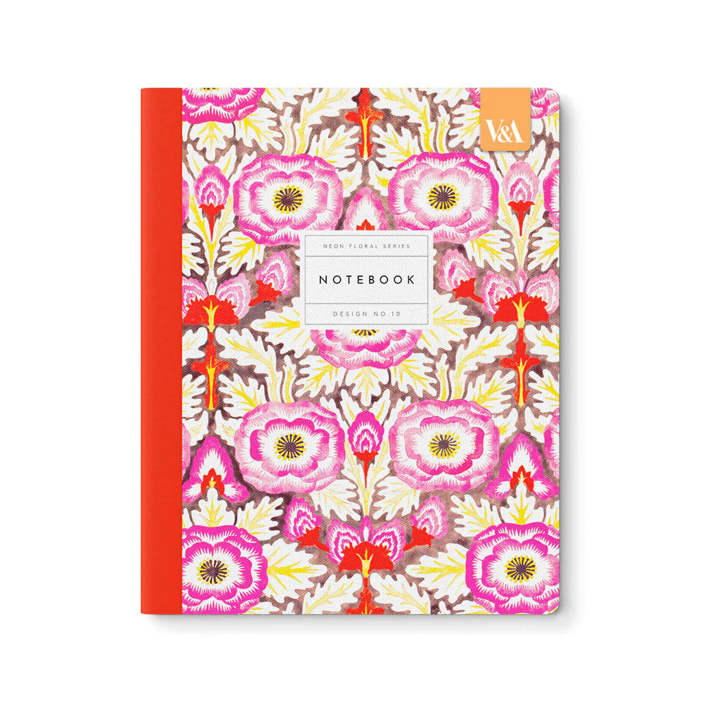 Neon Floral Exercise Book