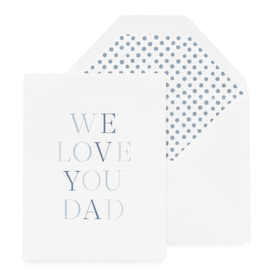 WE LOVE YOU DAD CARD