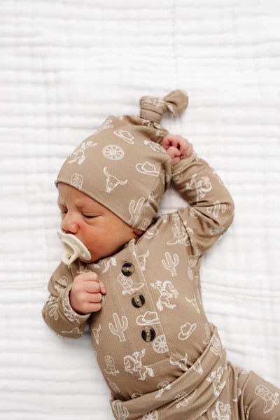 Knit Top Knot Hat - Lou Lou