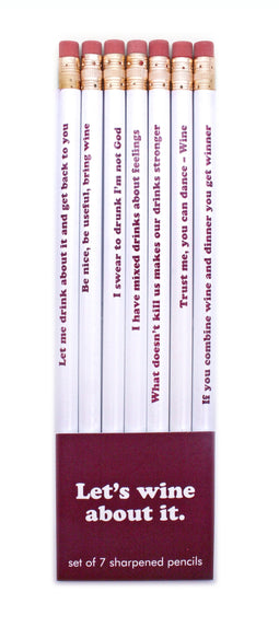 PENCIL SET - LET'S WINE ABOUT IT