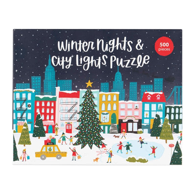 WINTER NIGHTS & CITY LIGHTS - 500 PIECE JIGSAW PUZZLE