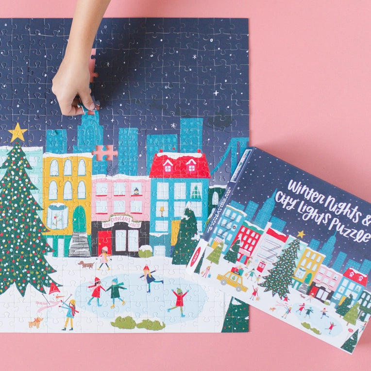WINTER NIGHTS & CITY LIGHTS - 500 PIECE JIGSAW PUZZLE