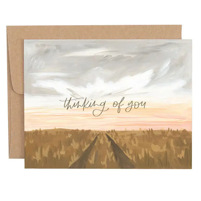 WINTER SUNRISE SYMPATHY GREETING CARD