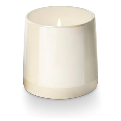 WINTER WHITE SHINE CERAMIC CANDLE