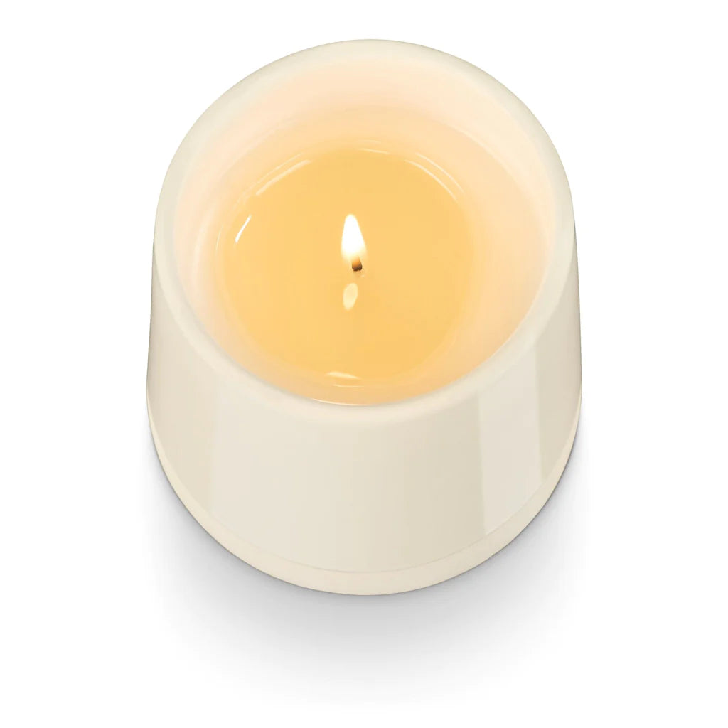 WINTER WHITE SHINE CERAMIC CANDLE
