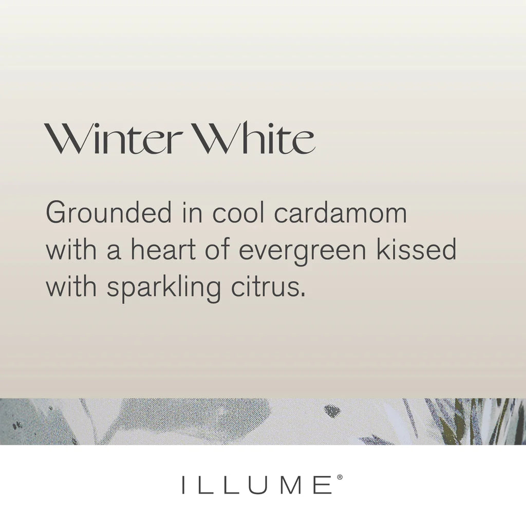 WINTER WHITE SHINE CERAMIC CANDLE