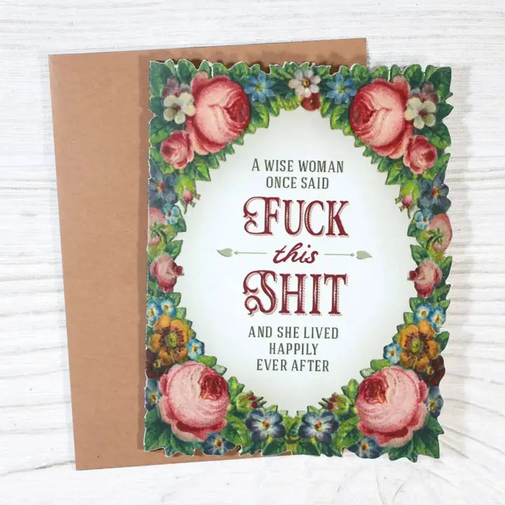 WISE WOMAN FUNNY RETIREMENT/ BREAKUP CARD