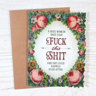 WISE WOMAN FUNNY RETIREMENT/ BREAKUP CARD