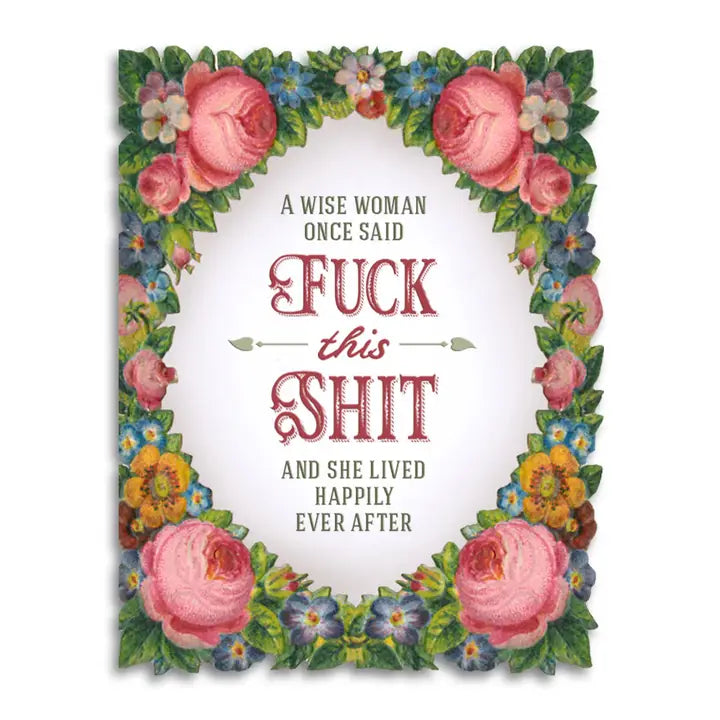 WISE WOMAN FUNNY RETIREMENT/ BREAKUP CARD