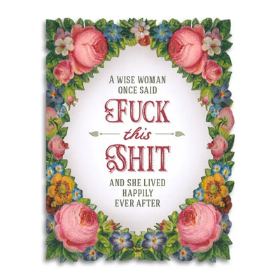 WISE WOMAN FUNNY RETIREMENT/ BREAKUP CARD