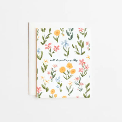 WITH SYMPATHY WILDFLOWER CARD