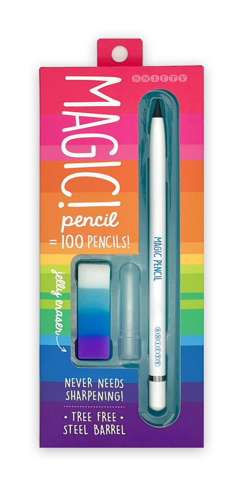 MAGIC PENCIL AND ERASER SET - WHITE
