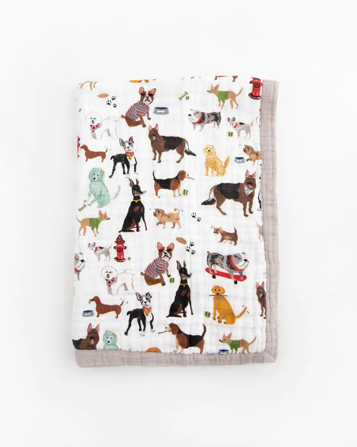 COTTON MUSLIN BABY QUILT - WOOF
