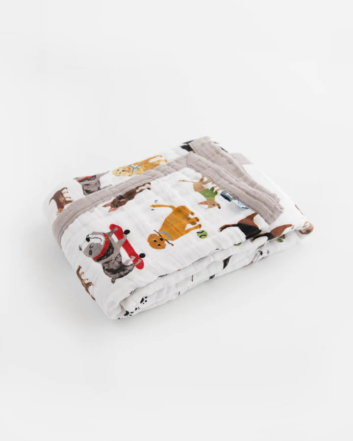 COTTON MUSLIN BABY QUILT - WOOF