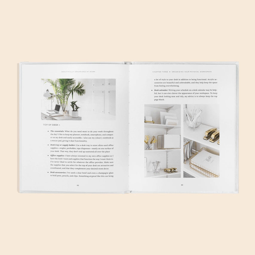 BEAUTIFULLY ORGANIZED AT WORK (WHITE COFFEE TABLE BOOK)