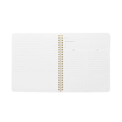 WORK/LIFE NOTEBOOK, GREY STRIPE