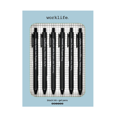 WORKLIFE - QUOTEABLE GEL PEN SET