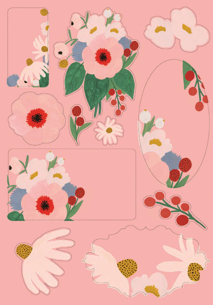 BIG PINK WRITING PAPER SET