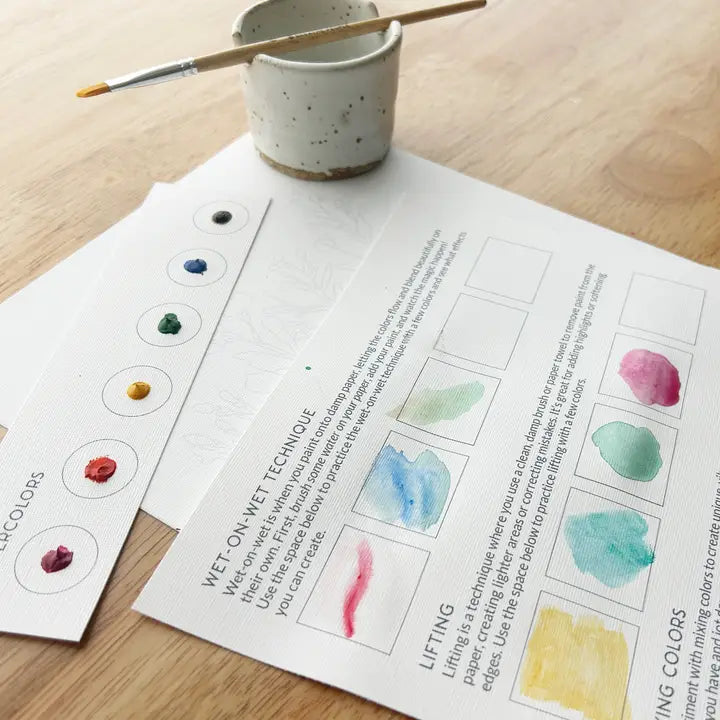 ALL-IN-ONE WATERCOLOR KIT - MUSHROOM FAMILY