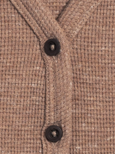 Wells Waffle Knit Button Cardigan