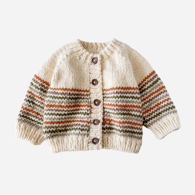 Woodland Striped Knit Cardigan