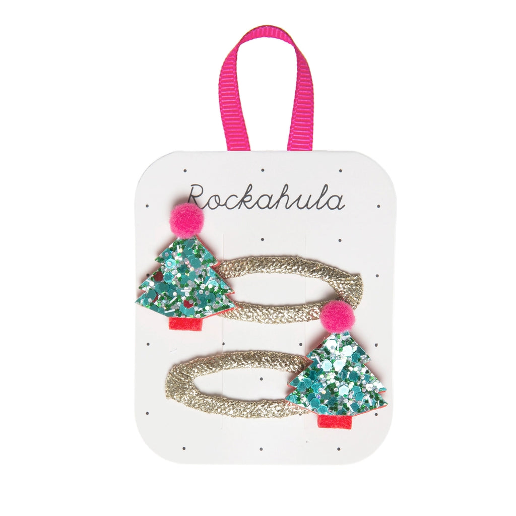 XMAS TREE GLITTER CLIPS