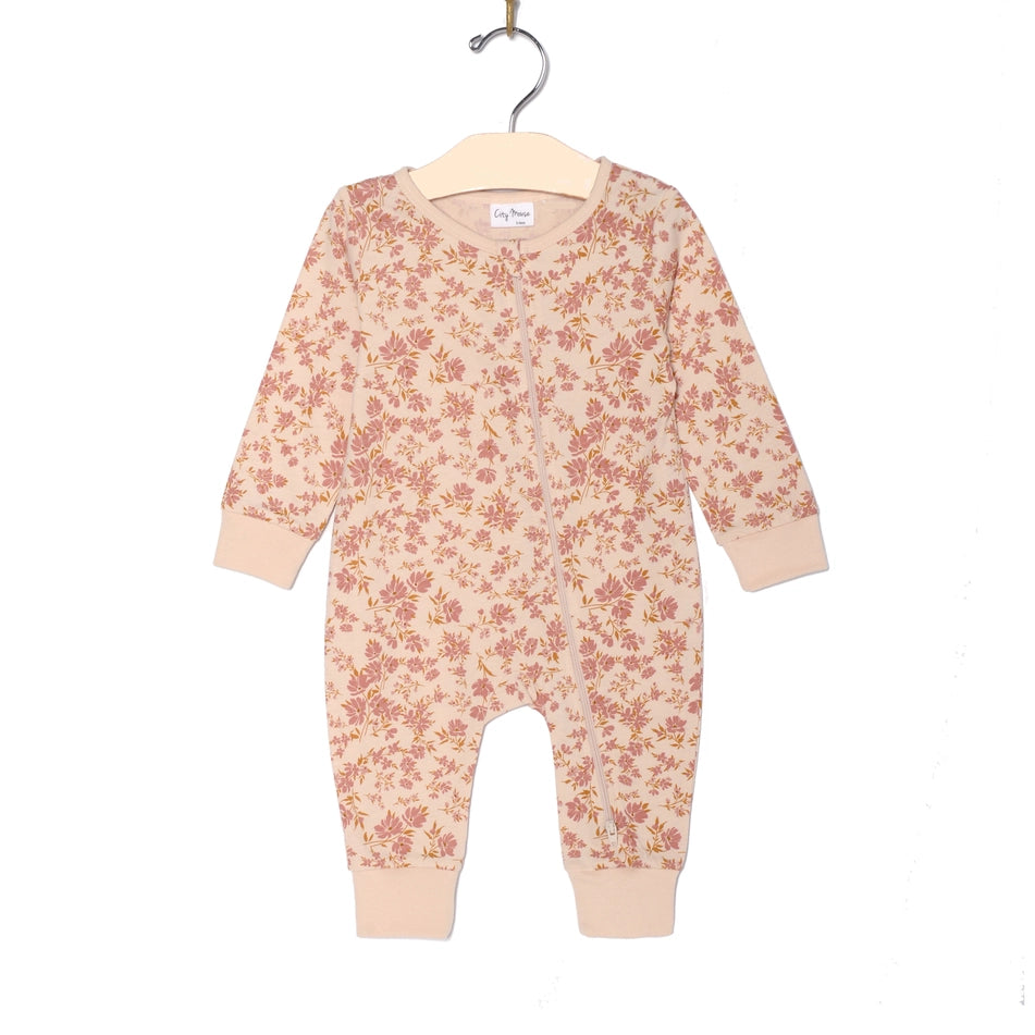 Zip Romper - Blush Floral