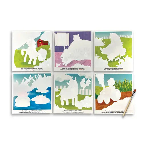 WATER AMAZE WATER REVEAL BOARDS - ON THE FARM (13 PC SET)