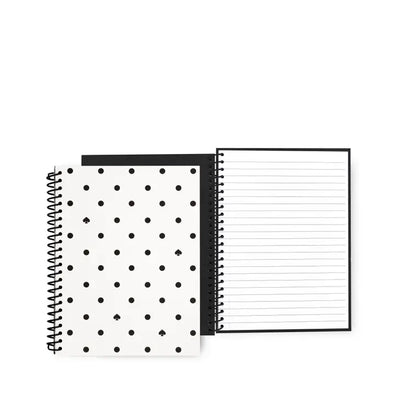 BLACK SPADE DOT SPIRAL NOTEBOOK