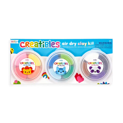 CREATABLES DIY AIR DRY CLAY KIT - SET OF 12