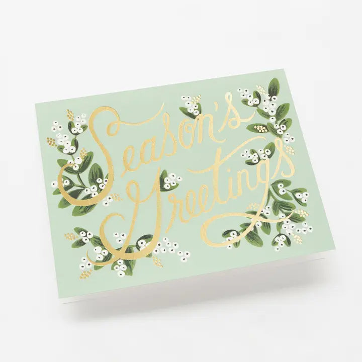 Boxed Set of Mistletoe Season's Greetings Card