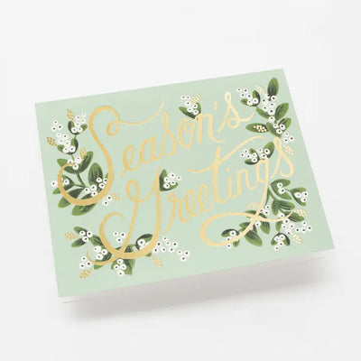 Boxed Set of Mistletoe Season's Greetings Card