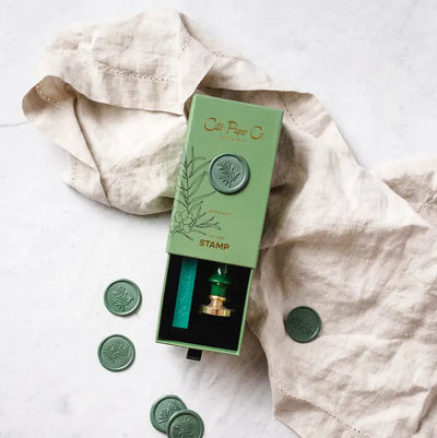 Wax Seal Stamp and Wax Stick Set Olive Branch