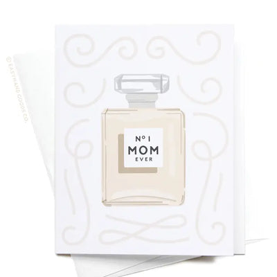 No. 1 Mom Ever Perfume Bottle Greeting Card