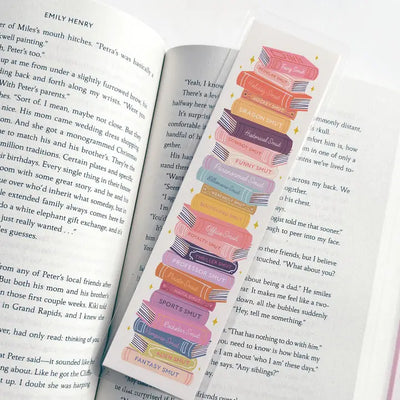 Smut Book Stack Laminated Bookmark