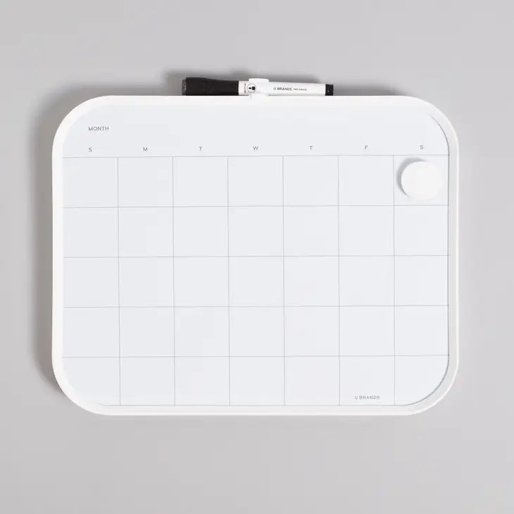 MODERN BEVEL DRY ERASE CALENDAR - 11"X14"