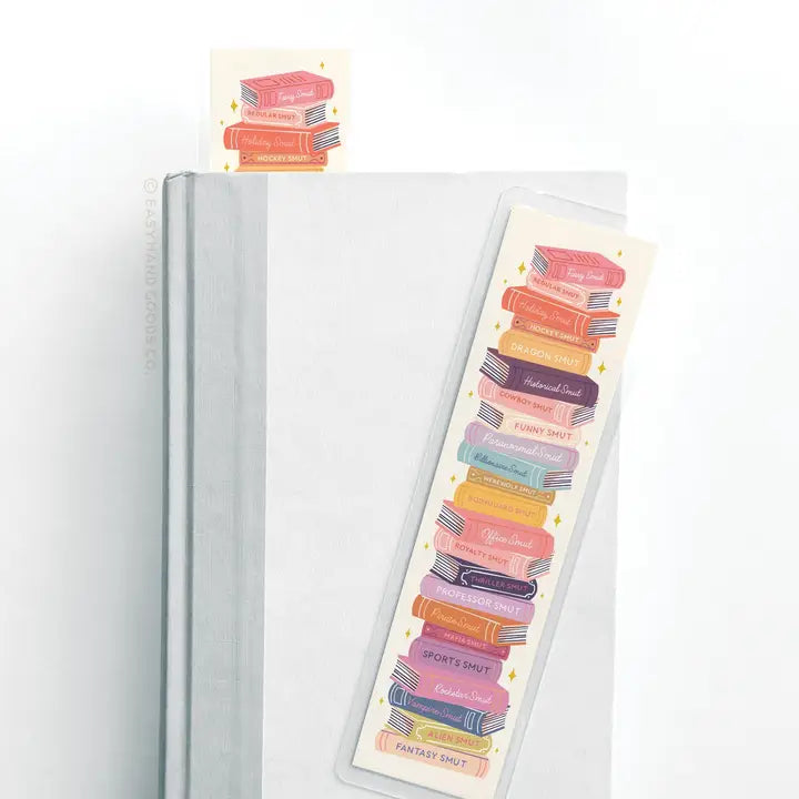 Smut Book Stack Laminated Bookmark