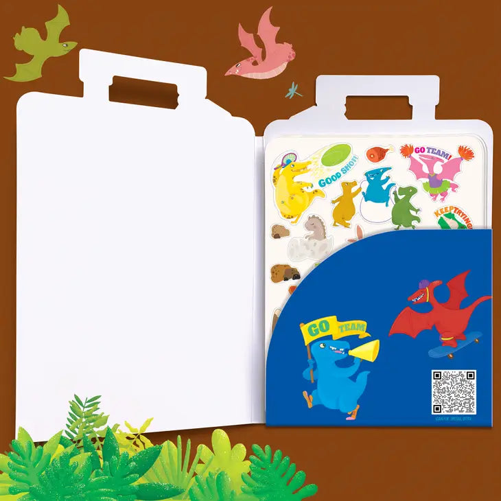 500+ STICKERS ON-THE-GO - SPORTY DINOS