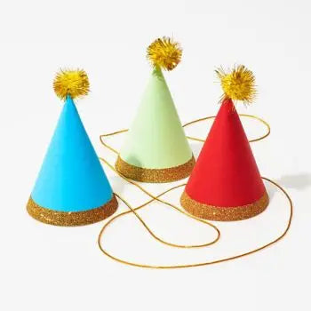 MINI POM PARTY HATS
