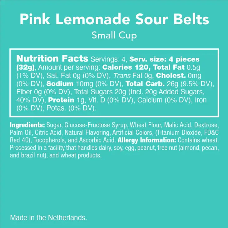 PINK LEMONADE SOUR BELT CANDY