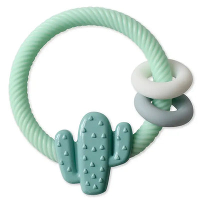 RITZY RATTLE SILICONE TEETHER RATTLES - CACTUS