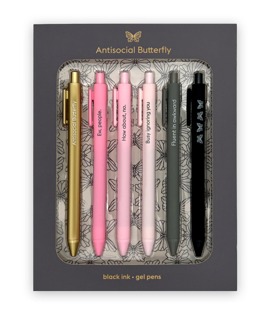 PEN SET - ANTISOCIAL BUTTERFLY