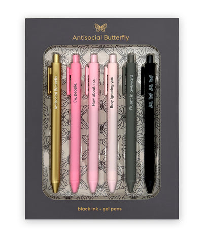 PEN SET - ANTISOCIAL BUTTERFLY