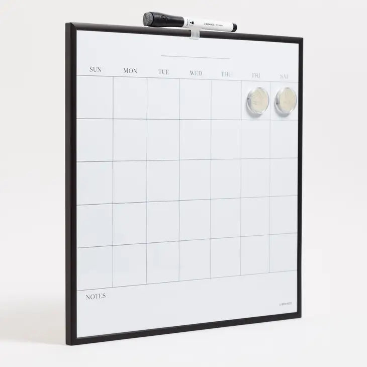 BLACK METAL FRAME DRY ERASE BOARD - 14"X14"