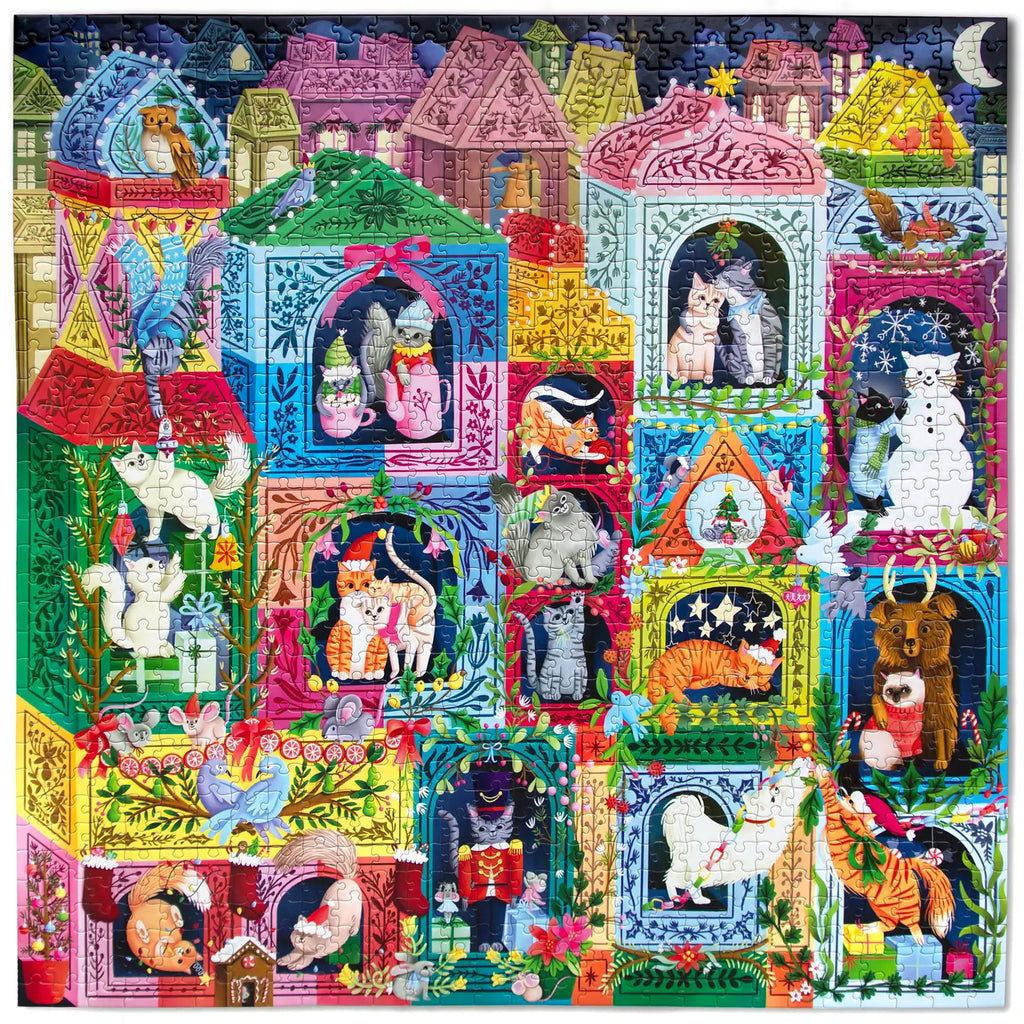 Christmas Cats 1000 Sq Puzzle