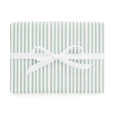 Green Painted Stripe, Wrapping Paper Roll